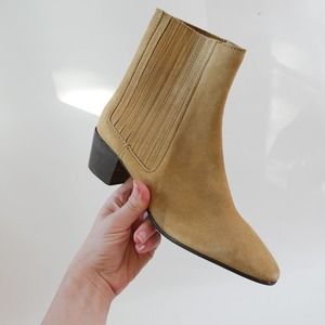 Zara Tan Ankle Boots